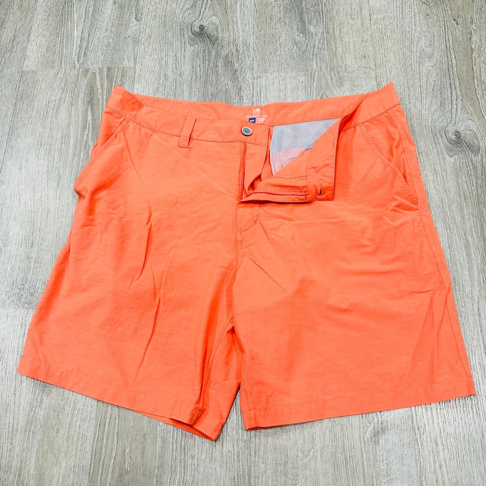 Southern‎ Tide Mens W40 Coral Orange Hybrid Performance Shorts Stretch Quick Dry